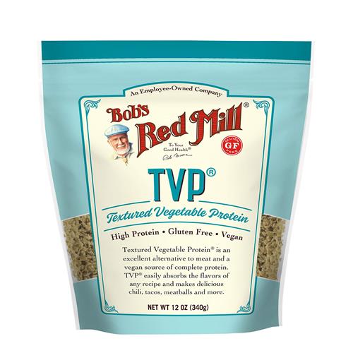 Protéines végétales texturées (PVT) Bob's Red Mill - 340 g (lot de 1), Sans gluten, Vegan, Fabriqué aux États-Unis, Sans arôme