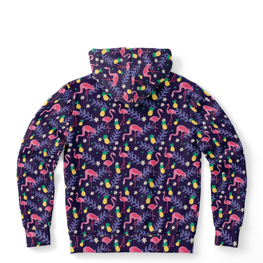 Sweat à capuche Flamant Ananas