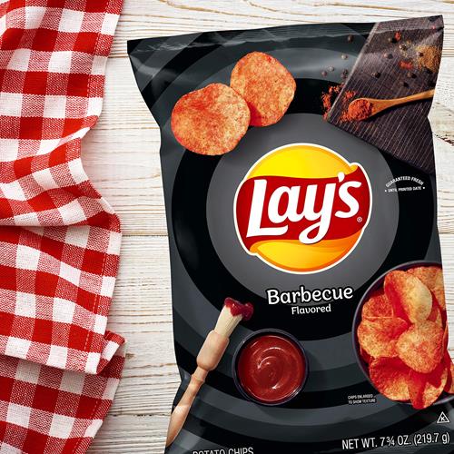 Croustilles Lays, saveur barbecue, 7,75 oz