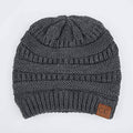 C.C. Bonnet en tricot pour femme - Couleur : Charcoal