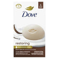 Pain de beauté Dove Noix de coco & Beurre de cacao réparateur, 6 pains, pour une peau restaurée et nourrie, 106 g