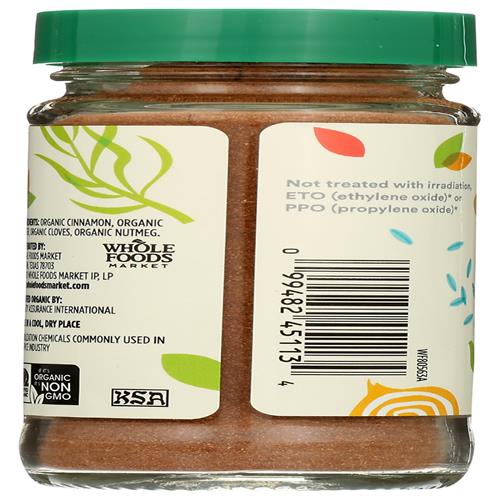 Épices pour tarte à la citrouille biologiques Whole Foods Market, 50 g