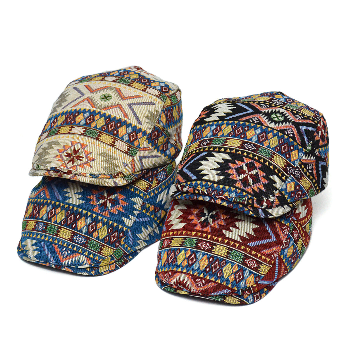 Béret rétro pour femme – Béret ethnique chic style britannique