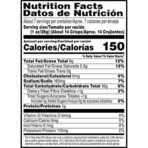 Pringles Chips de pommes de terre, collations pour le déjeuner, collations nomades, format familial, Crème sure et Oignon, boîte de 7,1 oz (1 boîte)