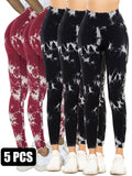 Legging coupé en tie and dye - Lot de 5