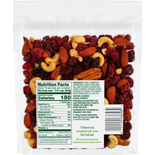 Mélange montagnard canneberges et cerises Simple Truth 454 g