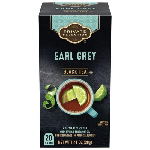 Thé noir Earl Grey Sélection privée 20 sachets