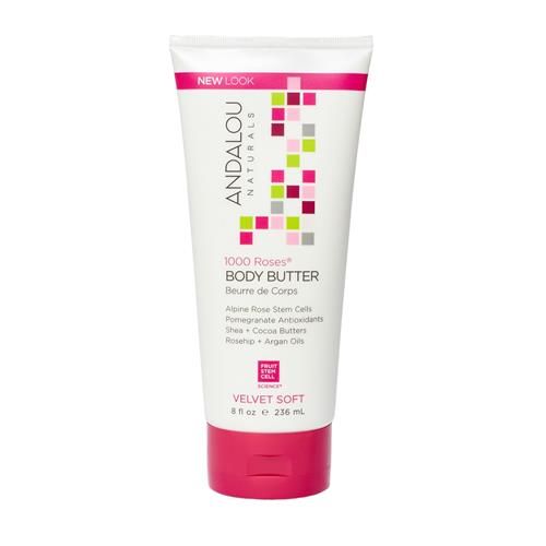 Andalou Naturals Beurre corporel, 1000 Roses, Douceur veloutée, 237 ml