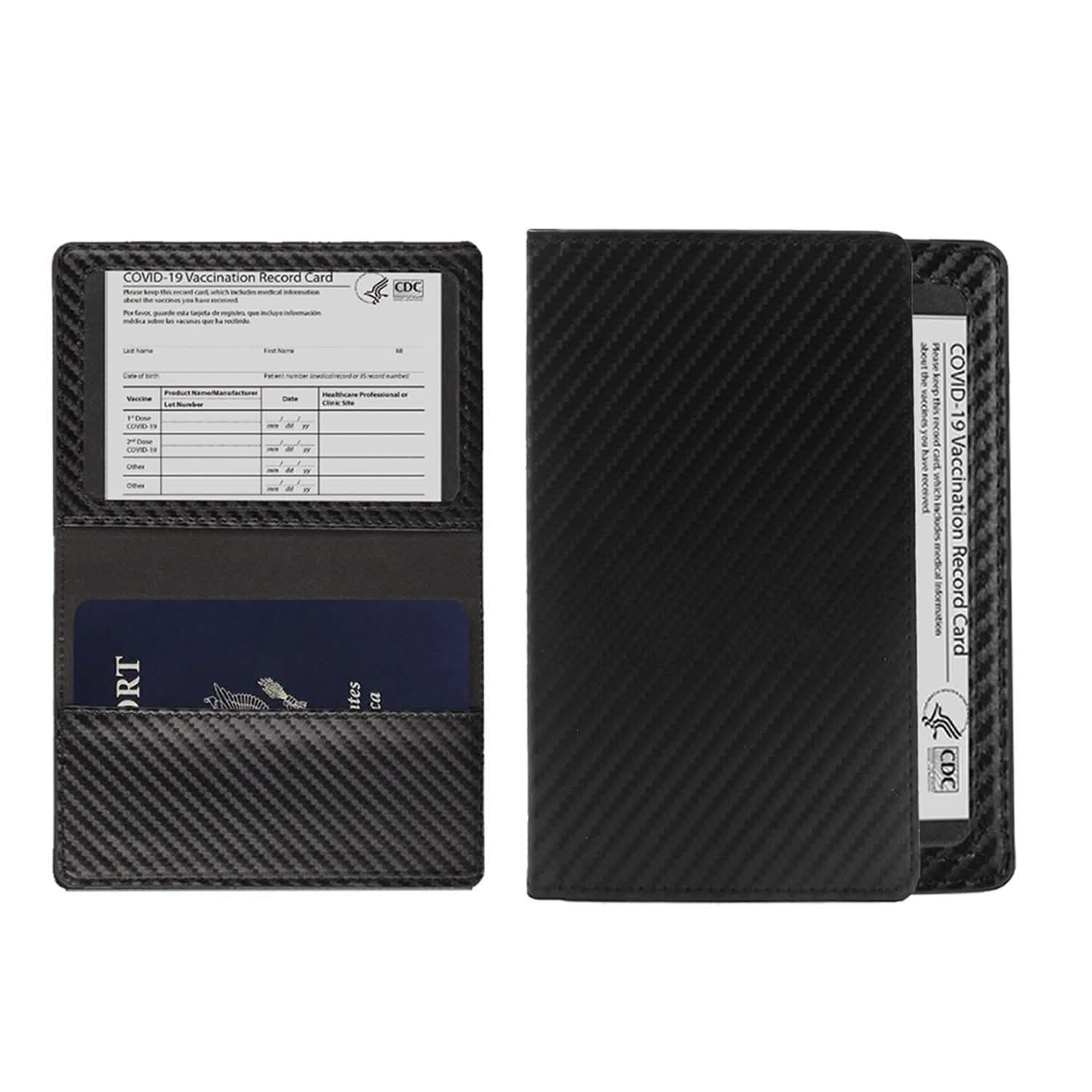 Porte-cartes de vaccination CDC et organisateur de passeport RFID
