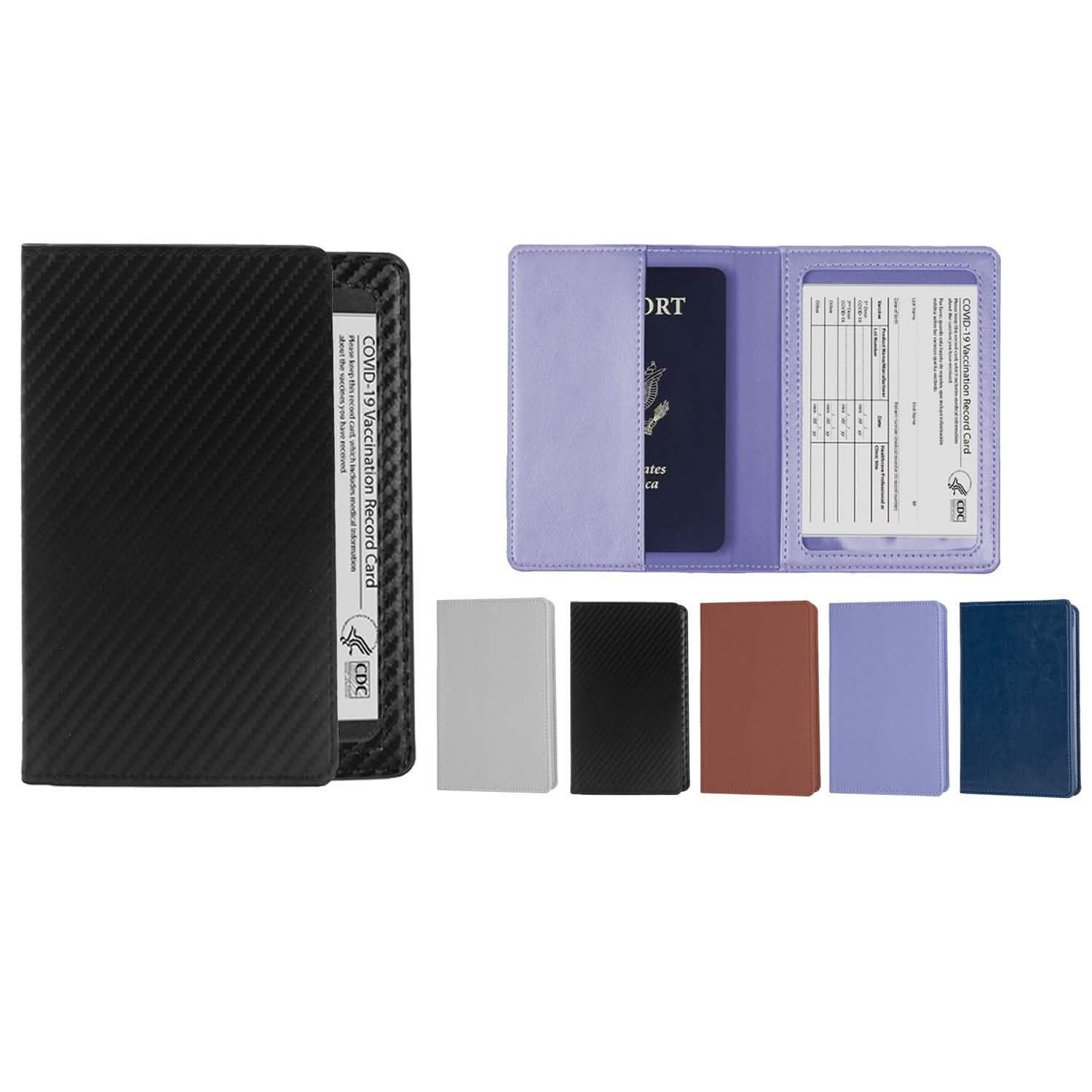 Porte-cartes de vaccination CDC et organisateur de passeport RFID