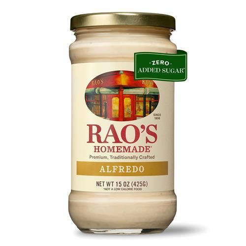 Raos Homemade Alfredo Sauce 15 Oz, Creamy Pasta Sauce, Premium Quality Blend Of Parmesan & Romano Cheese, Cream And Butter