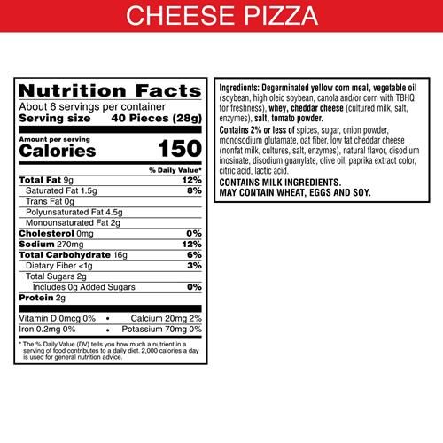 Snacks soufflés au fromage Cheez-It Puff'd, crackers soufflés, snacks pour le déjeuner, saveur Pizza au fromage, sachet de 163g (1 sachet)