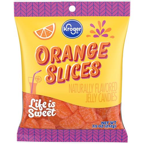 Bonbons à mâcher tranches d'orange Kroger 212 g