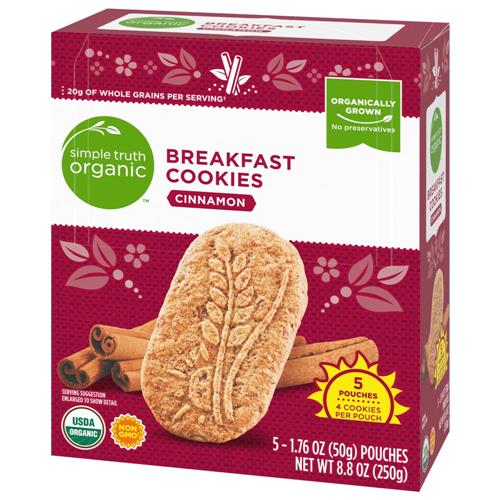 Biscuits petit-déjeuner Simple Truth Organic à la cannelle 5 unités / 50 g