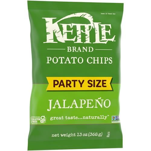 Chips de pommes de terre Kettle Brand, Kettle Chips Jalapeño, format familial, 368 g