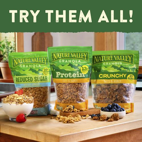 Nature Valley Croustillant Granola, Granola Avoine Et Miel, Sachet Refermable, 453 g