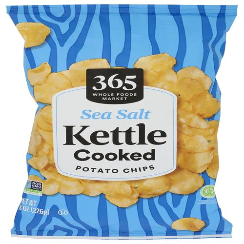 Whole Foods Market Croustilles de pommes de terre bouillies au sel de mer, 8 oz