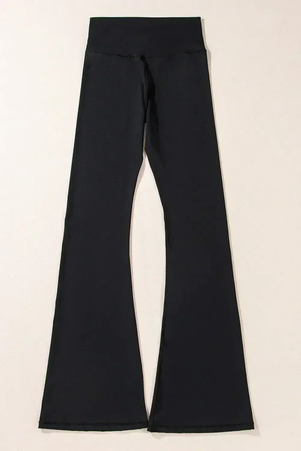 Legging évasé taille haute gris foncé en forme de V