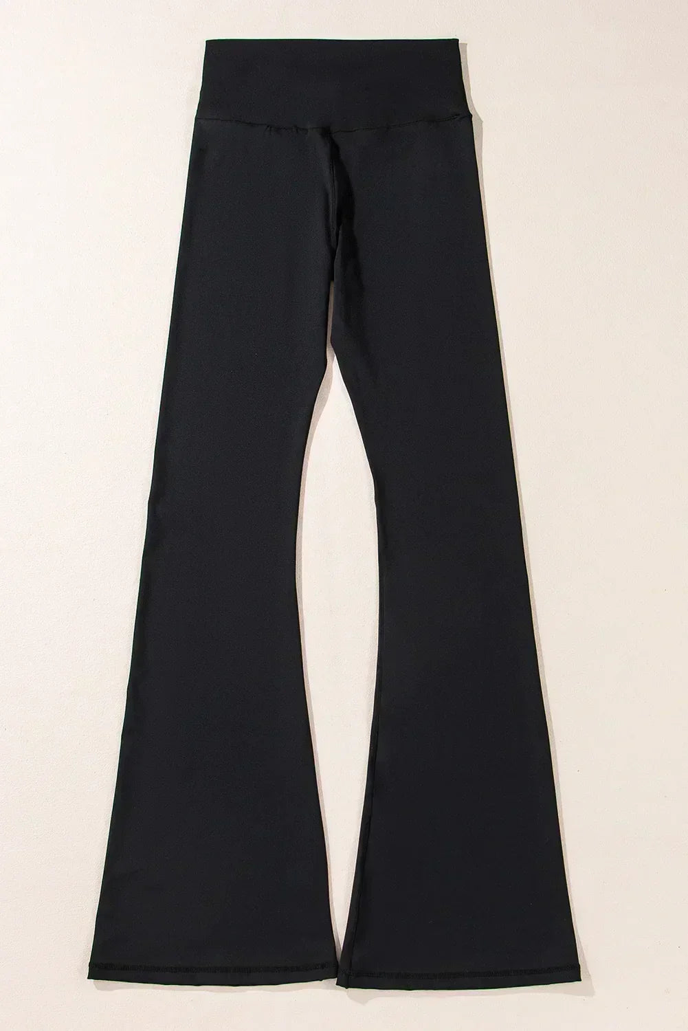 Legging évasé taille haute gris foncé en V