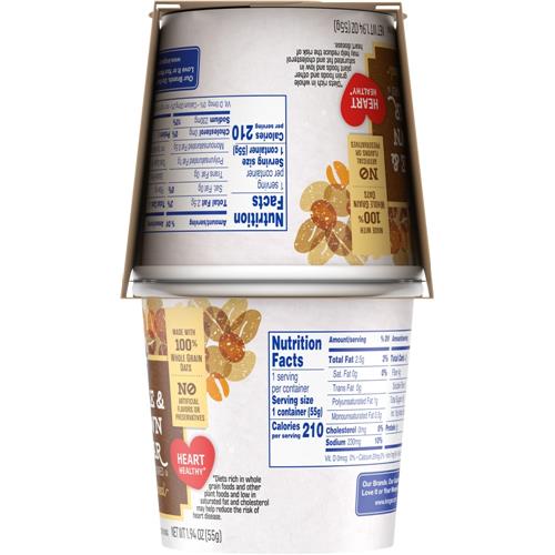 Gobelets de gruau instantané à l'érable et cassonade Kroger – Paquet de 4