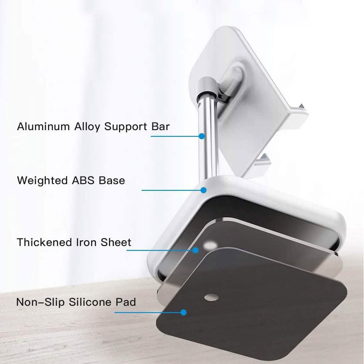 Support de téléphone portable avec base antidérapante
