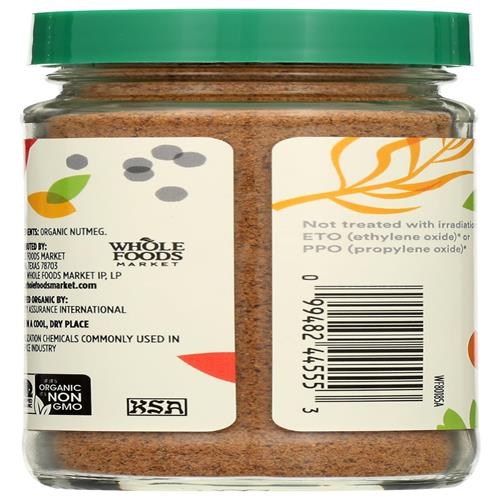 Whole Foods Market, Muscade Moulue Biologique, 53 g