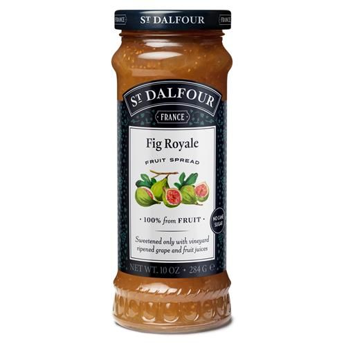 Confiture de figues St. Dalfour Fig Royale - 284g - 100% issue de fruits, sans ingrédients artificiels, sans OGM, sans sucres de canne, entièrement naturelle, fabriquée en France