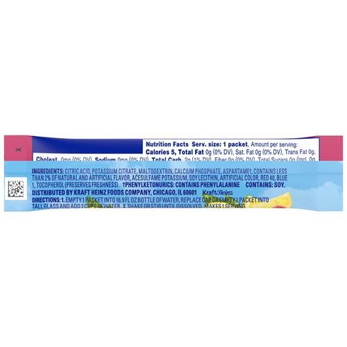 Crystal Light Sugar-Free Raspberry Lemonade On-The-Go Powdered Drink Mix 10 Count
