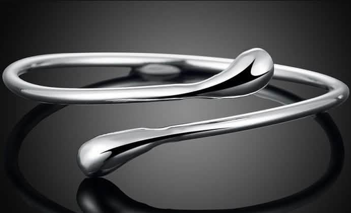 Bracelet jonc Goutte en argent sterling