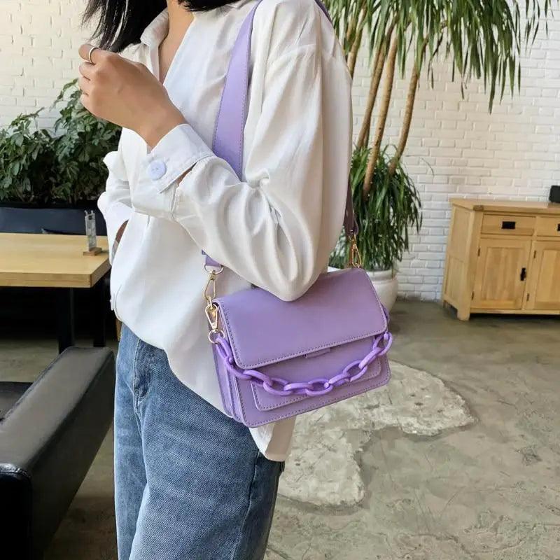 Sacs à main tendance en cuir PU avec rabat pour femmes, mini sac à bandoulière pour femmes, sac à bandoulière à la mode avec couvercle