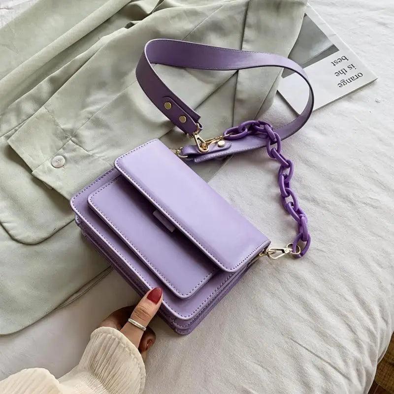 Sacs à main tendance en cuir PU avec rabat pour femmes, mini sac à bandoulière pour femmes, sac à bandoulière à la mode avec couvercle
