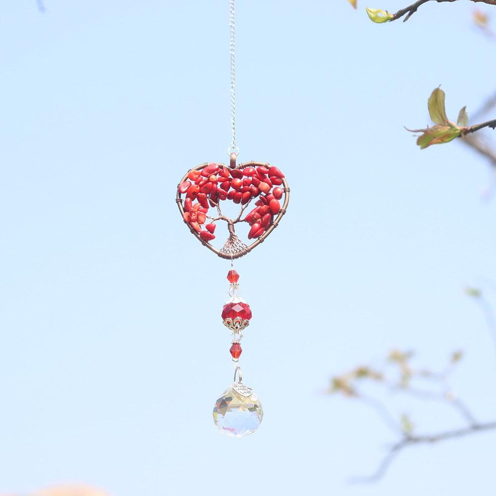 Cristaux de lustre Boule Prisme Pendentif Créateur Attrape-soleil Cristal Arc-en-ciel Gouttes à suspendre pour décoration de fenêtre de maison Breloques de voiture Suspendre Carillons éoliens Ornement à suspendre Décoration de jardin
