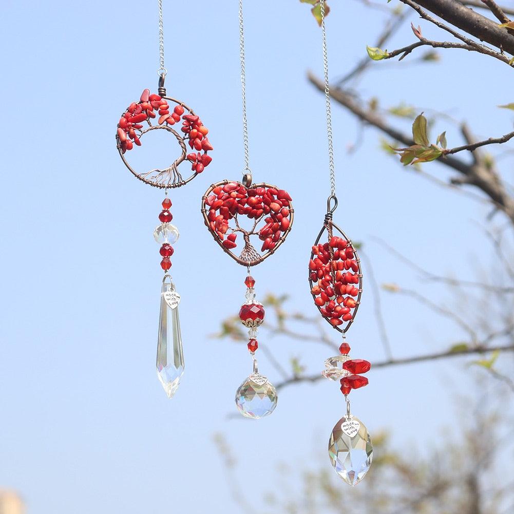 Cristaux de lustre Boule Prisme Pendentif Créateur Attrape-soleil Cristal Arc-en-ciel Gouttes à suspendre pour décoration de fenêtre de maison Breloques de voiture Suspendre Carillons éoliens Ornement à suspendre Décoration de jardin