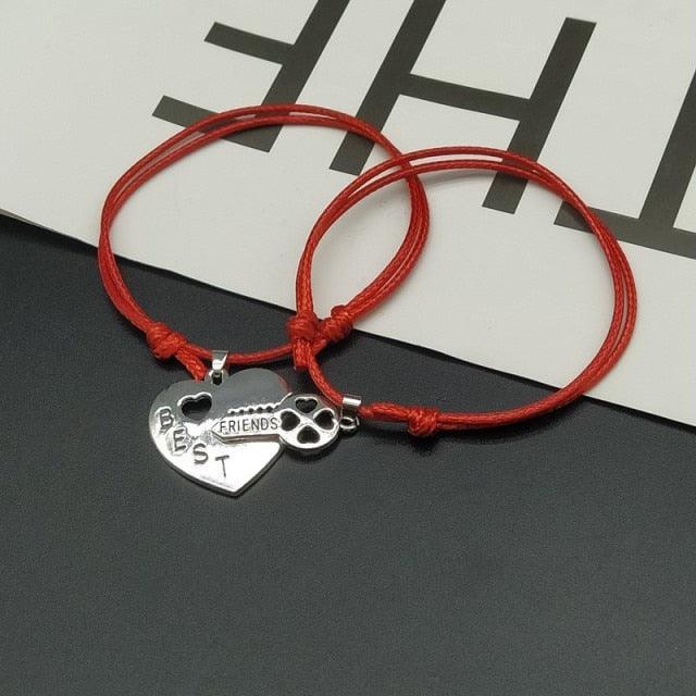 Joli bracelet d'amitié arc-en-ciel ajustable pour couple, ensemble de 2 bracelets d'amitié assortis, bracelets nuage arc-en-ciel élastiques pour meilleurs amis, cadeaux de Noël et d'anniversaire
