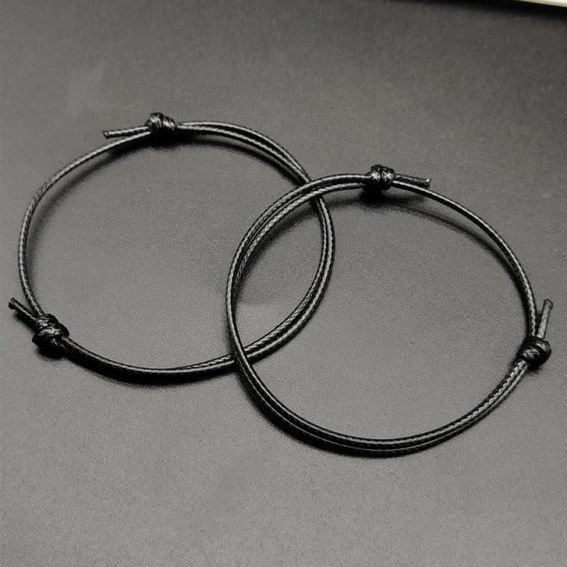 Joli bracelet d'amitié arc-en-ciel ajustable pour couple, ensemble de 2 bracelets d'amitié assortis, bracelets nuage arc-en-ciel élastiques pour meilleurs amis, cadeaux de Noël et d'anniversaire