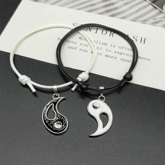 Joli bracelet d'amitié arc-en-ciel ajustable pour couple, ensemble de 2 bracelets d'amitié assortis, bracelets nuage arc-en-ciel élastiques pour meilleurs amis, cadeaux de Noël et d'anniversaire