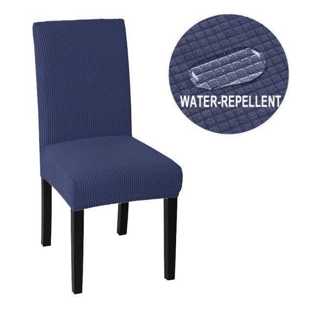 Housse de chaise imperméable pas chère, housses de chaise extensibles en élasthanne pour salle à manger, cuisine, housse de chaise extensible à dossier haut pour salle à manger, cuisine, housses de protection décoratives imperméables en élasthanne