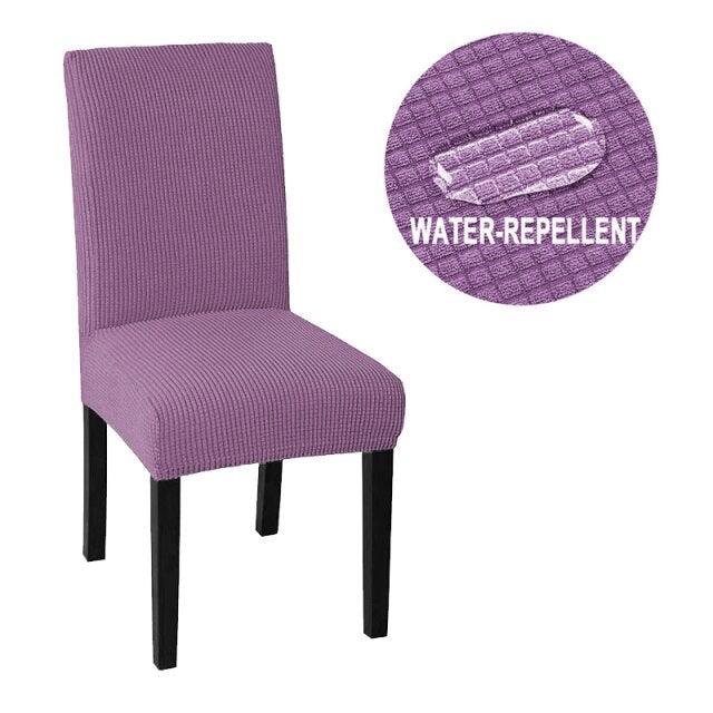 Housse de chaise imperméable pas chère, housses de chaise extensibles en élasthanne pour salle à manger, cuisine, housse de chaise extensible à dossier haut pour salle à manger, cuisine, housses de protection décoratives imperméables en élasthanne
