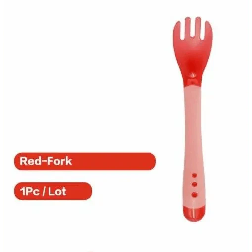 Vaisselle pour enfants Assiettes d'apprentissage pour bébé avec ventouse Bol alimentaire assisté Cuillère à détection de température Bol d'alimentation pour bébé
