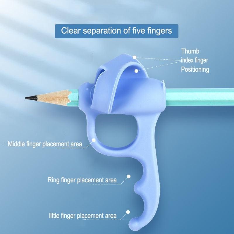Porte-stylo de Posture d'écriture pour Enfants, Porte-crayon en Silicone Souple pour Enfants, Aide à l'apprentissage, Correcteur de Posture de Poignée, Cadeau de Papeterie, Outil de Correction d'aide à l'écriture pour Enfants