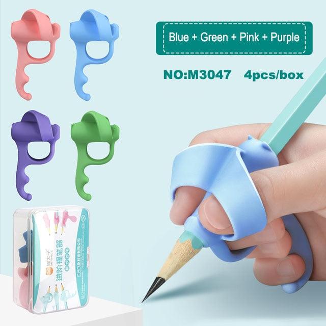 Porte-stylo de Posture d'écriture pour Enfants, Porte-crayon en Silicone Souple pour Enfants, Aide à l'apprentissage, Correcteur de Posture de Poignée, Cadeau de Papeterie, Outil de Correction d'aide à l'écriture pour Enfants