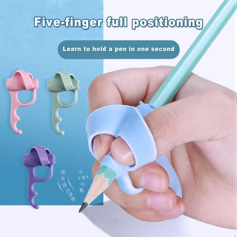 Porte-stylo de Posture d'écriture pour Enfants, Porte-crayon en Silicone Souple pour Enfants, Aide à l'apprentissage, Correcteur de Posture de Poignée, Cadeau de Papeterie, Outil de Correction d'aide à l'écriture pour Enfants