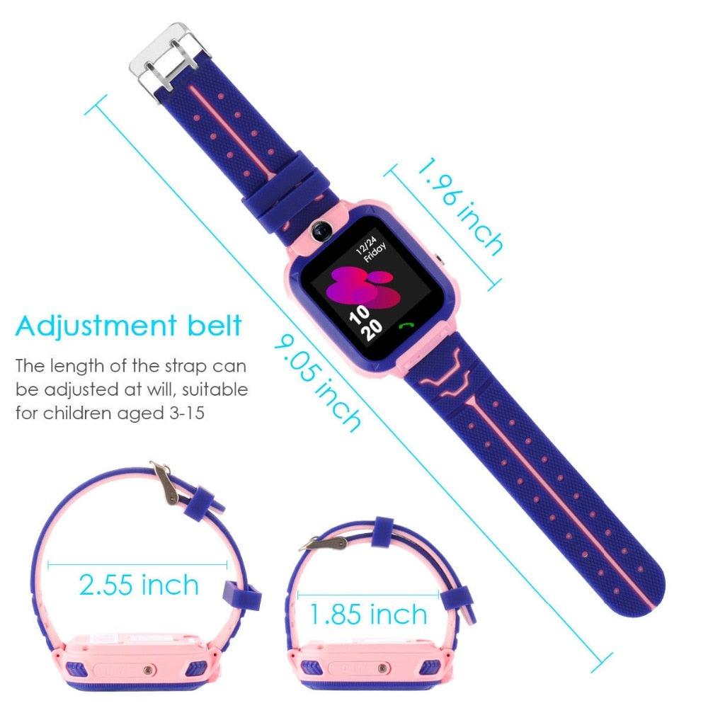 Montre Connectée Enfant Téléphone SOS Montre Intelligente Pour Enfants Avec Carte SIM Photo Étanche Écran Tactile Montre De Jeu Avec Design Corps Rotatif à 360° Montre Intelligente Étanche Pour Enfants Avec Appel SOS Lecteur de Musique Appareil Photo