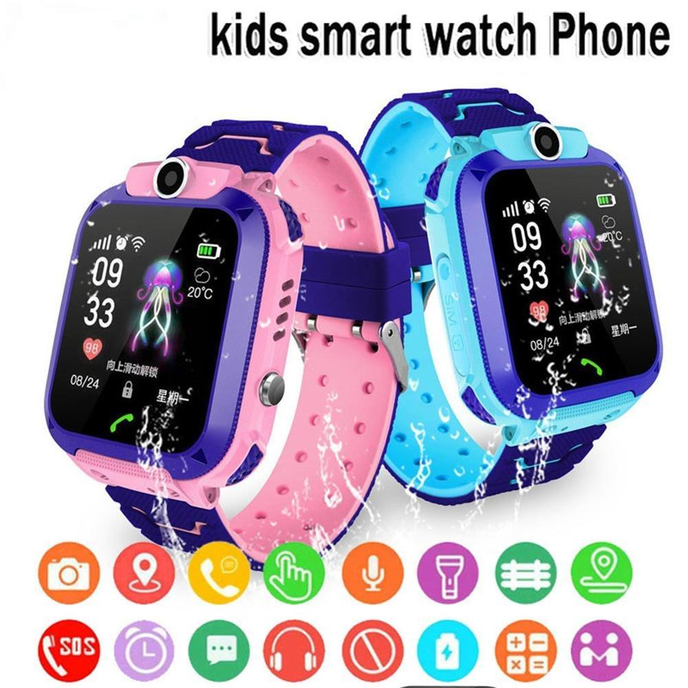 Montre Connectée Enfant Téléphone SOS Montre Intelligente Pour Enfants Avec Carte SIM Photo Étanche Écran Tactile Montre De Jeu Avec Design Corps Rotatif à 360° Montre Intelligente Étanche Pour Enfants Avec Appel SOS Lecteur de Musique Appareil Photo