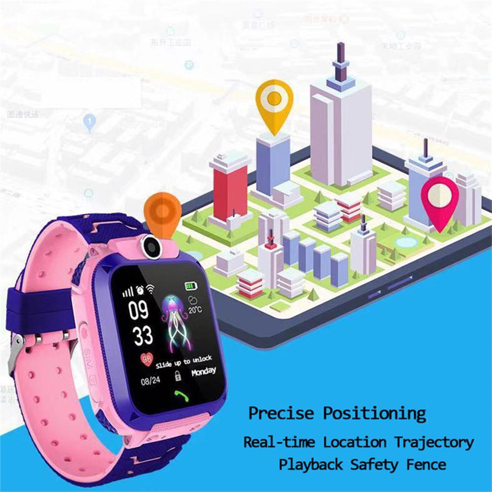Montre Connectée Enfant Téléphone SOS Montre Intelligente Pour Enfants Avec Carte SIM Photo Étanche Écran Tactile Montre De Jeu Avec Design Corps Rotatif à 360° Montre Intelligente Étanche Pour Enfants Avec Appel SOS Lecteur de Musique Appareil Photo