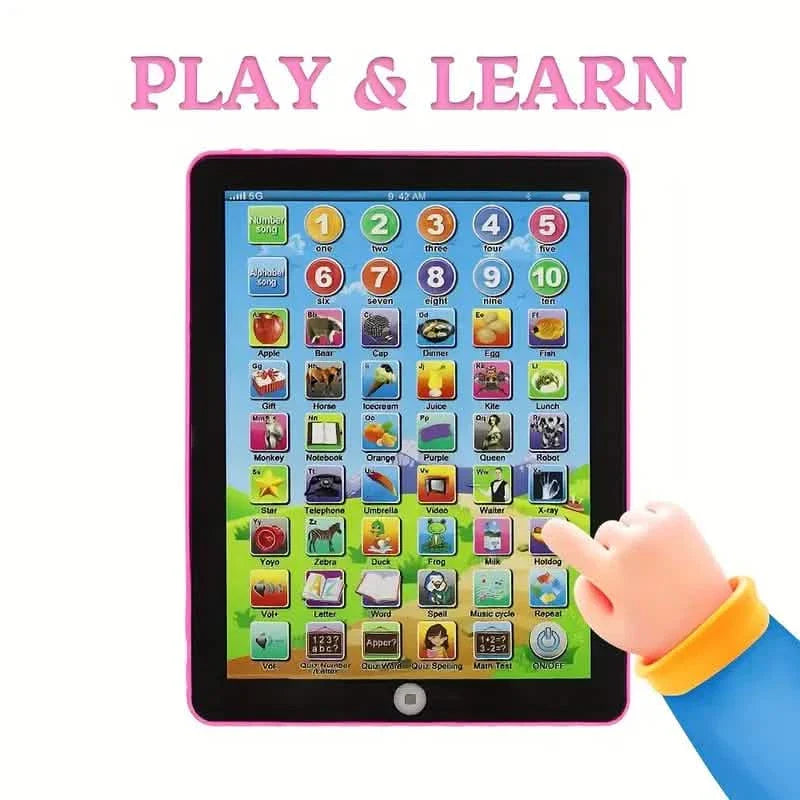 Tablette éducative anglaise pour la petite enfance des enfants