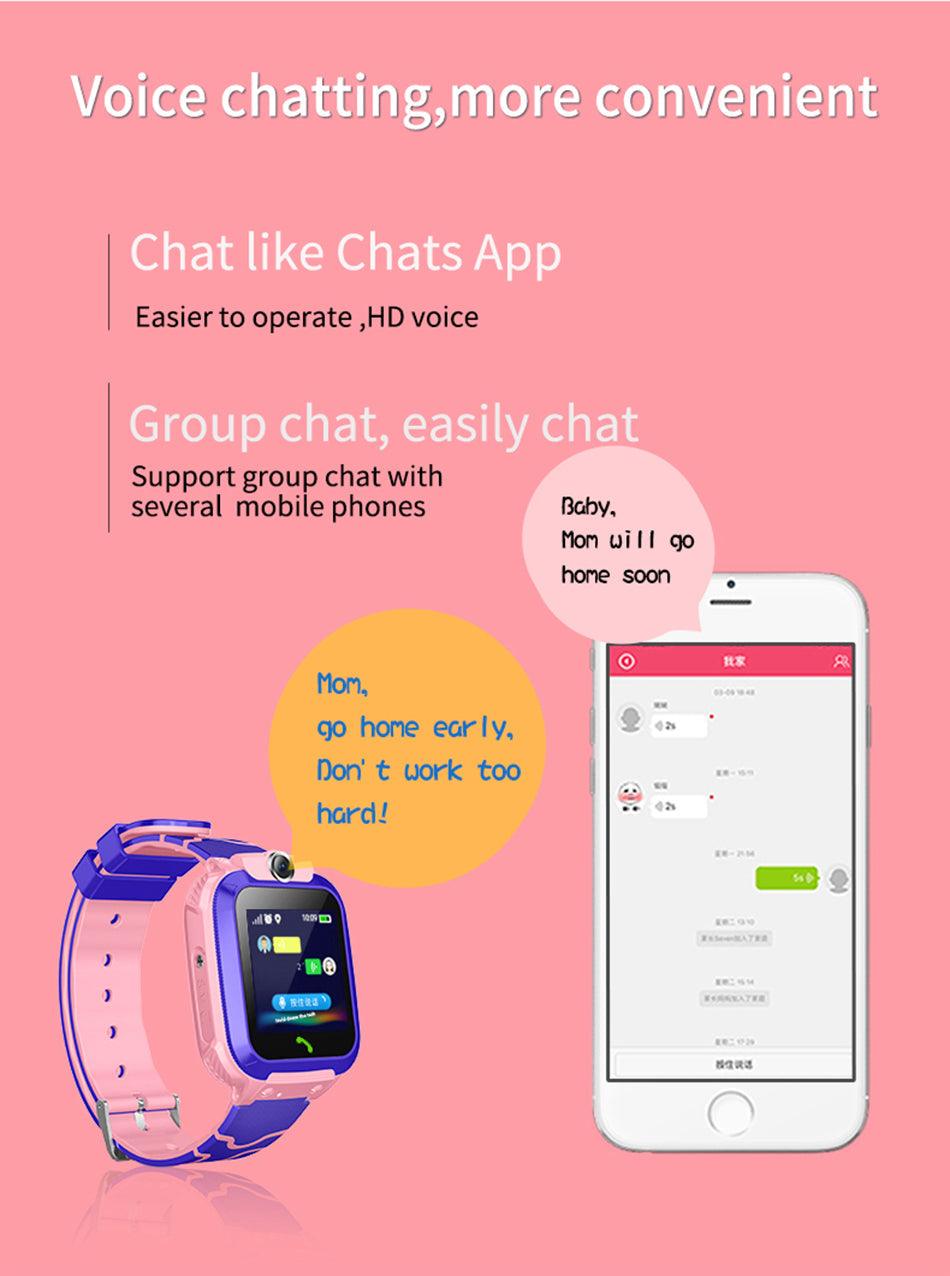 Montre connectée pour enfants, montre-téléphone pour garçons et filles avec carte SIM, photo, étanche, traqueur, écran tactile HD, jeux, réveil, appareil photo, montre-bracelet numérique, cadeaux de Noël et d'anniversaire
