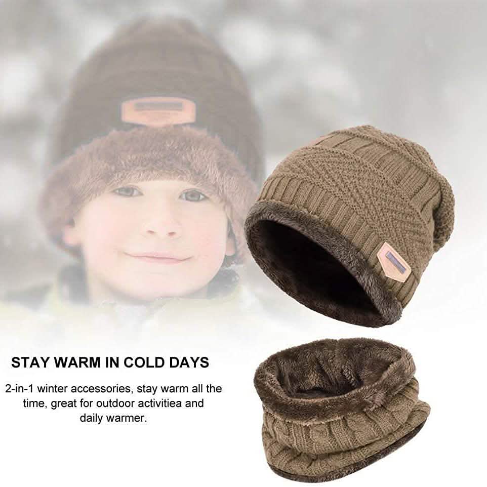 Ensemble Bonnet et Écharpe Hiver pour Enfants