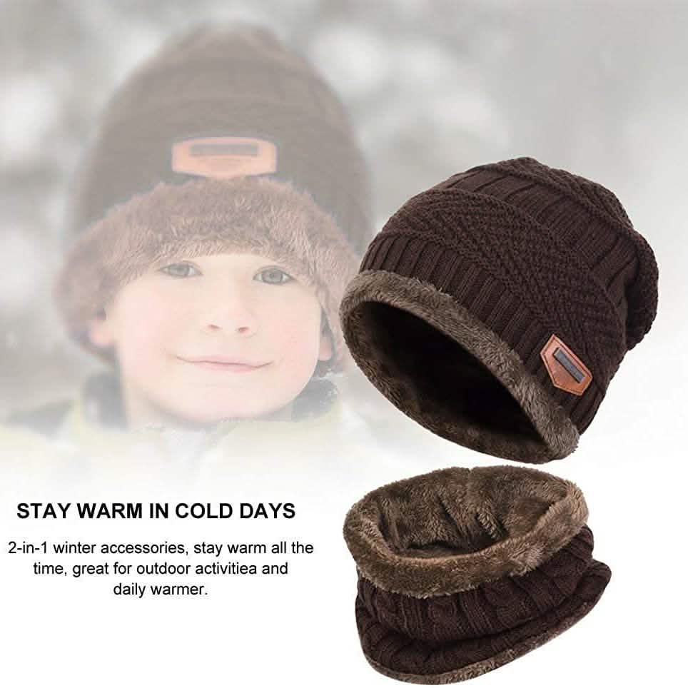 Ensemble Bonnet et Écharpe Hiver pour Enfants