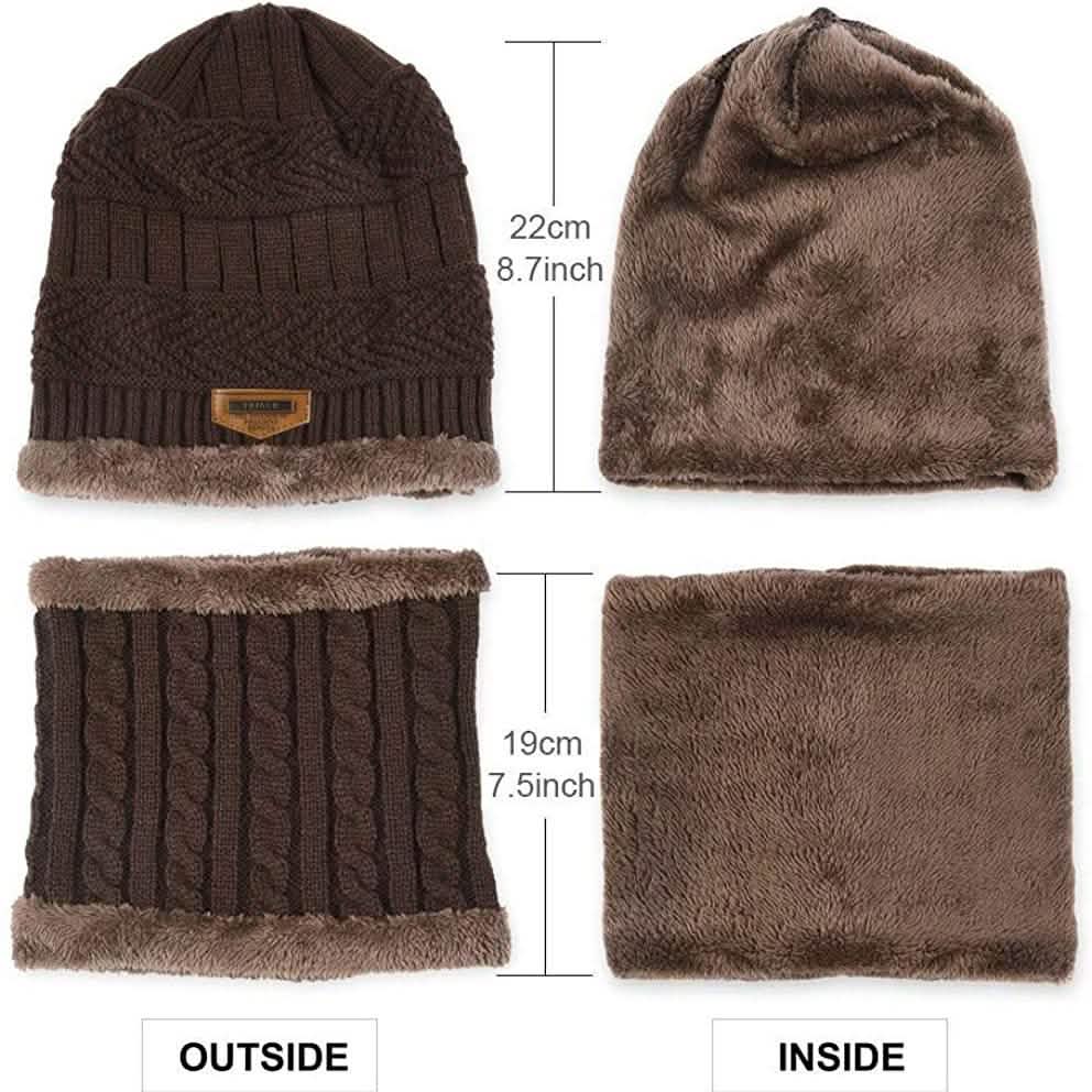 Ensemble Bonnet et Écharpe Hiver pour Enfants